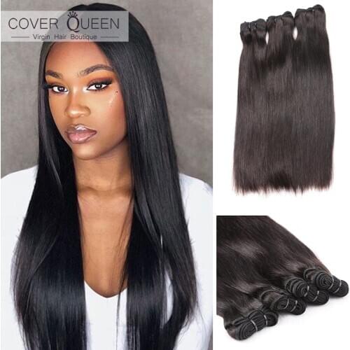 Raw Brazilian Virgin Hair Bundles Straight Grade 10A Human Brazilian Hair Weave Bundles Full Extensions 3 4 P/Lot Shipping Free