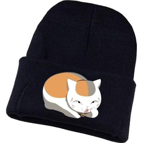 Anime Gnime Natsume Yuujinchou Knitted hat Cosplay hat Unisex Print Adult Casual Cotton hat teenagers winter Knitted Cap