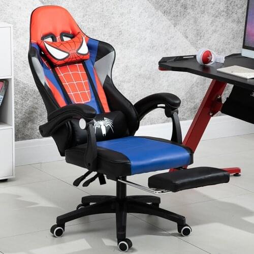 New Modern Computer Chair Home Game Gaming Chair Artificial Leather Reclining Chair Racing Chair Athletic Racing Chair Back