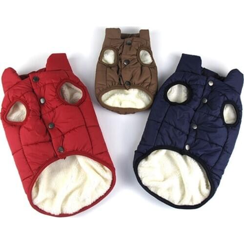 Warm Dog Clothes For Small Dog Windproof Winter Pet Coat Jacket Padded Clothes Puppy Outfit Yorkie Chihuahua Bulldog Clothes