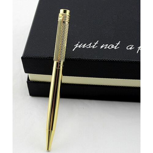 High Quality luxury Writing Oily pen refills Golden Business office gel pen Ballpoint Pen New