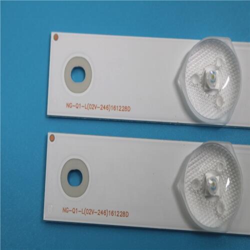 100%new 2set=20Pieces for LED Backlight strip 4 lamp For 43N1 43U1 Light Bar CH43L43A-V01/V02/V04 DSBJ-WG