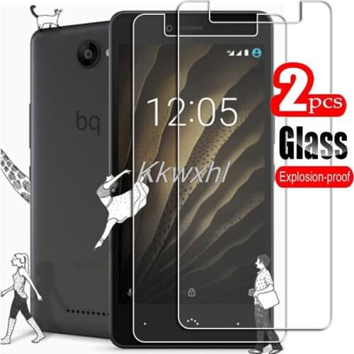 2PCS FOR BQ Aquaris U Lite High HD Tempered Glass Protective On AquarisU Plus Phone Screen Protector Film