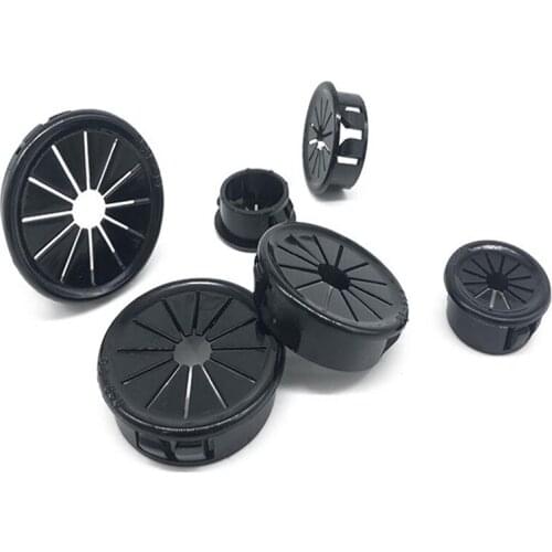 20-100PCS RSB plastic buckle bushing coil ring buckle plug Plastic wire hose plug wire petal-shaped protective bushing