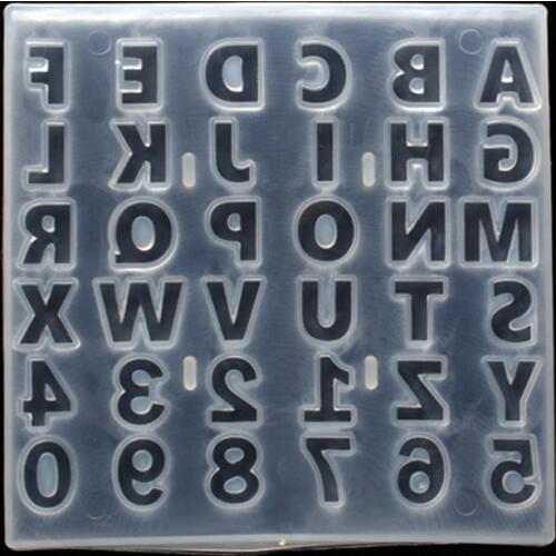 36pcs Capital Letter Number Silicone Mold fondant mold cake decorating tools chocolate gumpaste mold Alphabet Silicone Mold