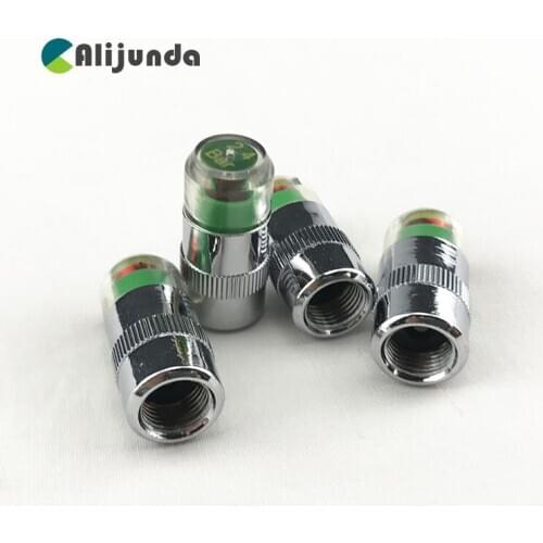 4PCS Tire Pressure Detecting Cap Visible Alarm Monitor Indicator Car Accessories for Mitsubishi ASX/Outlander/Lancer Evolution/P