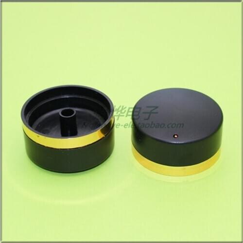 44*22MM black plastic gilt knob potentiometer knob volume adjustment knob flower shaft inner hole 6MM