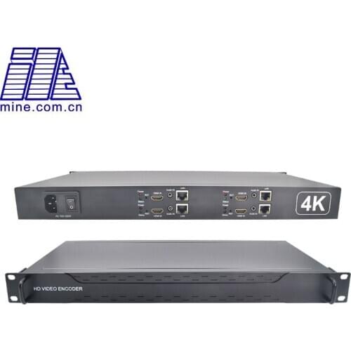 4K HDMI Encoder 4 channel H265 HDMI to IP 1U Rack Mounted Video Encoder