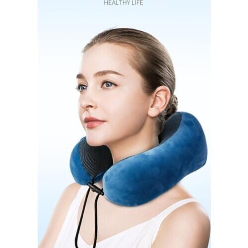 7 Colors Optional Memory Foam U-Shape Pillow Airplane Neck Support Travel Accessories Baby Sleep Comfortable Pillows