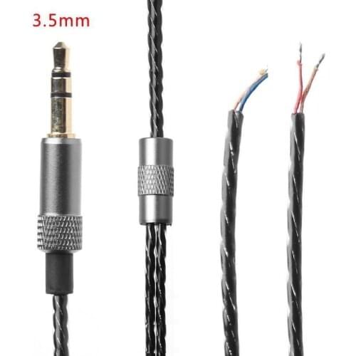 DIY Headphone Audio Cable Repair Replacement 3.5mm Audio Cables Earphone Maintenance Wire Cord For Samsung Xiaomi Smart Phone