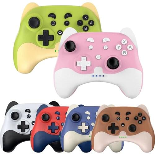 USB 2.0 Wireless Bluetooth TURBO Adjustment Gamepad with 80CM TPYE-C Charging Cable For Nintendo Switch Pro Game Controller