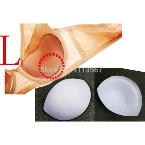 20set White Sewing In Bra Cups Soft Thick Foam Size L 17.8 x 14.6cm Bra Pads For Bikini Pads Insert Bra Accessories WB52