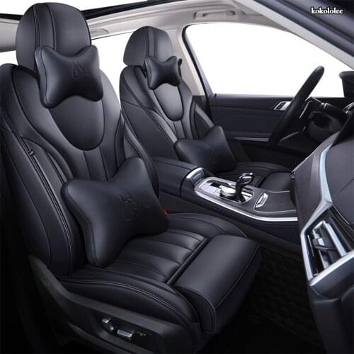 KOKOLOLEE Custom Leather car seat cover For VW T-Cross C-TREK Volkswagen CC SANTANA JETTA BORA Automobiles Seat Covers
