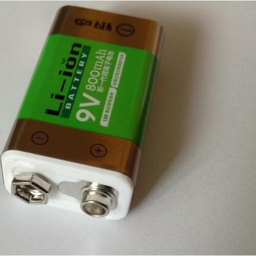 1PCS Cncool hot sale 800 smoke detector wireless microphone mAh lithium ion 9V battery