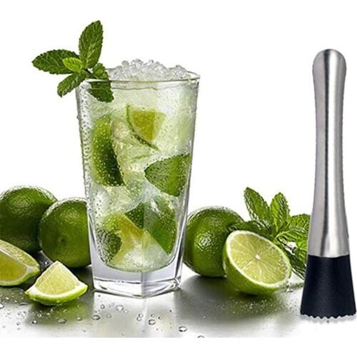 Stainless Steel Broken Popsicle Cocktail Muddler Swizzle Stick Home Bar Bartender Tool Crushed Ice Hammer Fruit Mixer DIY Drinks