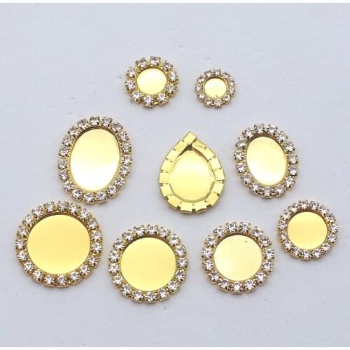 Fashion 10pcs/lot Mix Size Gold Diy Accessories Festival Decor Diameter Fit Jewelry Supplies For WholesaleDecoration accessories