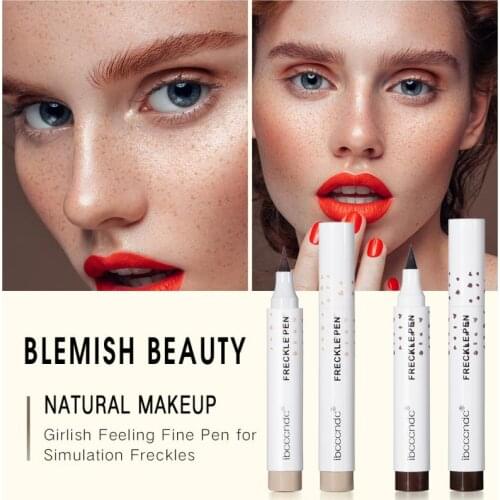 Ibcccndc Natural Lasting Simulation Point Freckles Pen Waterproof Easy To Color Makeup Eyeliner Dot Spot Pen Popular MakeupTSLM1