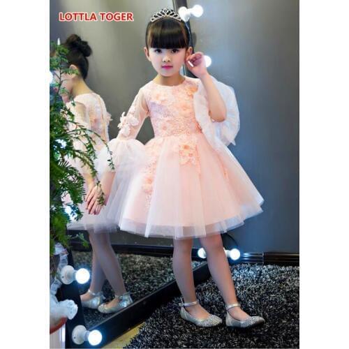 Flower Petal Girls Dresses Summer 2017,children Tutu Princess Dresses For Girls,baby Girl Party Dress Kids Girls Clothes