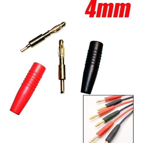 4MM Gold Plated Banana Plug Bullet Connectors Model Charger Adapters