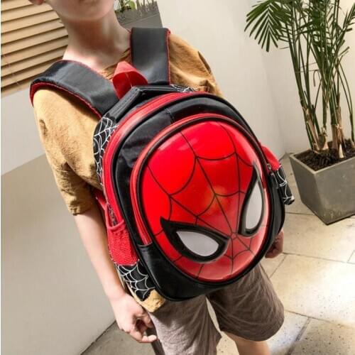 Disney 3D Spiderman backpack Super heroes school bag boy waterproof children bag