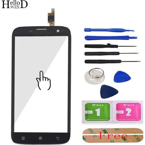 AAA Quality HighGlass Touch Glass For Lenovo A859 A 859 Touch Screen Digitizer Touch Panel Front Glass Lens Sensor Free Adhesive