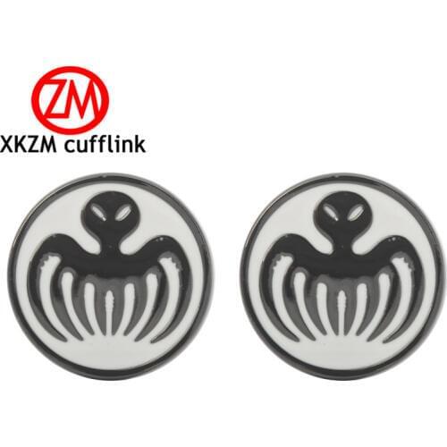 High Quality French Style gun black Octopus 007 Cufflinks For Mens Shirt Brand suit Cuff Buttons Top sale Cuff Links Jewelry
