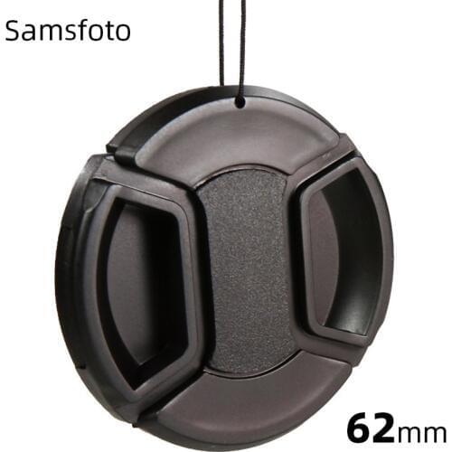 62mm Snap-On Front Lens Cap/Cover Compatible with Canon, Nikon, Sony, Pentax, Tamron all DSLR Lenses