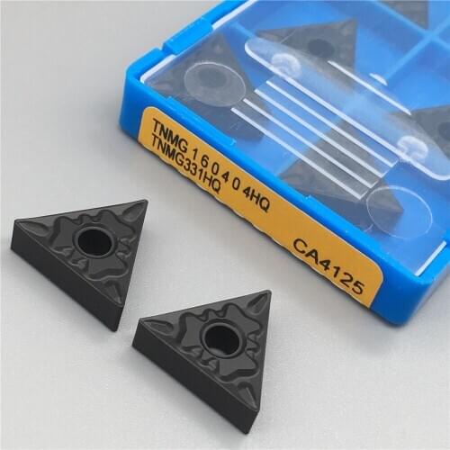 10pcs TNMG160404 HQ CA4125 high quality Medium Finish Machining of Steel Cemented TNMG 160404 Carbide Inserts