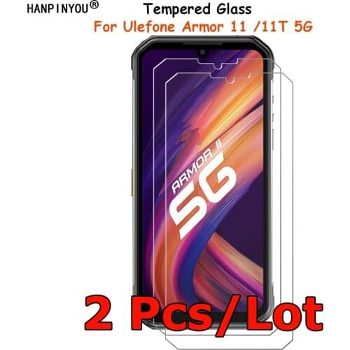 2 Pcs /Lot For Ulefone Armor 11 / 11T 5G Tempered Glass Screen Protector Explosion-proof Protective Film Toughened Guard