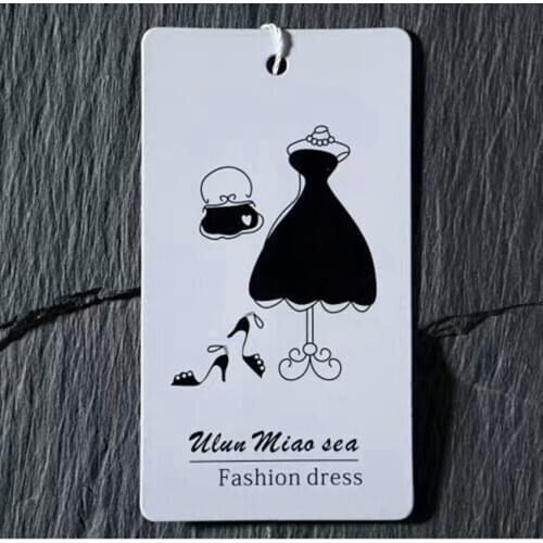 400gsm garment swing tag/clothing hang tag/paper printed tag/clothing customized label/logo printing