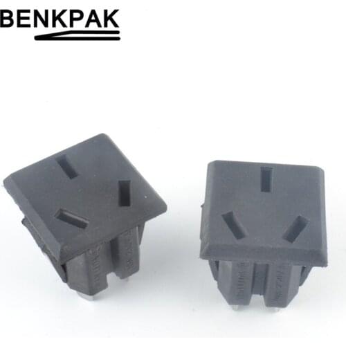 5PCS 3pin AC Power Plug Chassis Socket Connector 10A 250V