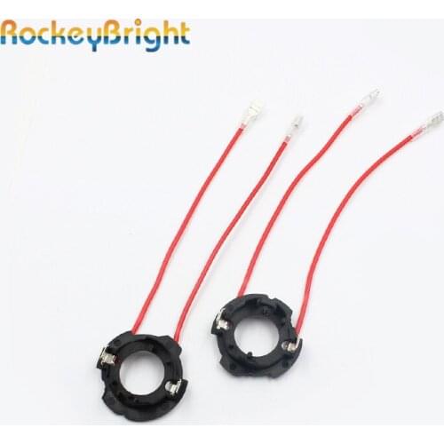 Rockeybright H7 Bulb Socket Adapter Holder For VW Jetta golf 5 h7 headlamp car socket adapter for VW golf 5 jetta h7 led holder