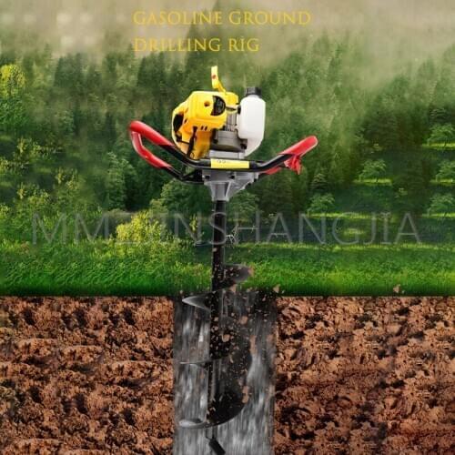 Household Gasoline Drilling Machine Handheld Tree Planting Machine Agricultural Drill 1800W Tree Planting Machine