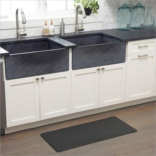 Thick Leather Decorative Carpet Slow Rebound Solid Color Stain-resistant Bathroom Mat Living Room Kitchen Entrance Rug