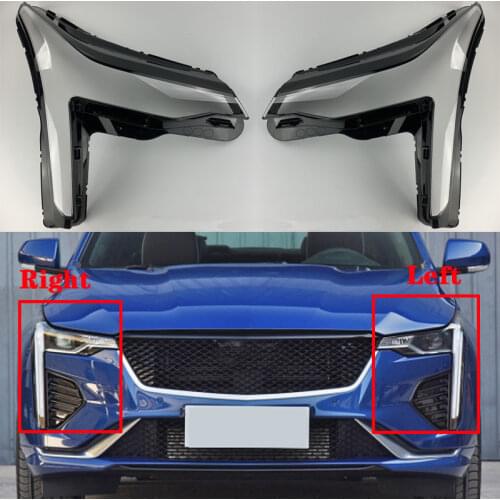 For Cadillac CT4 2020 Car Front Headlight Cover Auto Headlamp Transparent Lampshade light glass Lens Shell