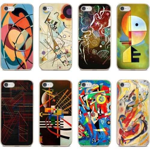 For Samsung Galaxy A12 A31 A41 A51 A71 A20e A21s M30 A10 A30 A40 A50 A60 A70 Wassily-Kandinsky-Abstract-Artistic Silicone Cover
