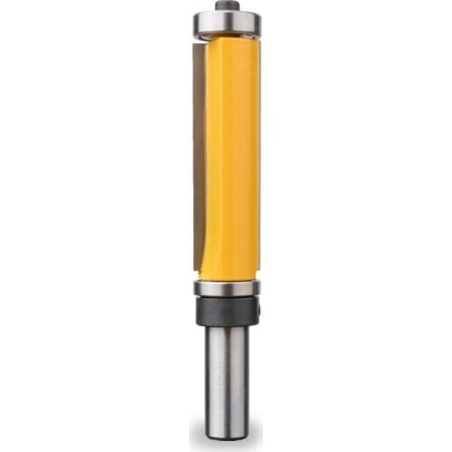 HOEN 1pc 1/2" Shank Pattern/Flush Trim Router Bit,2-1/2" Cutter Top & Bottom Bearing For Woodworking Cutting Tool Milling Cutter