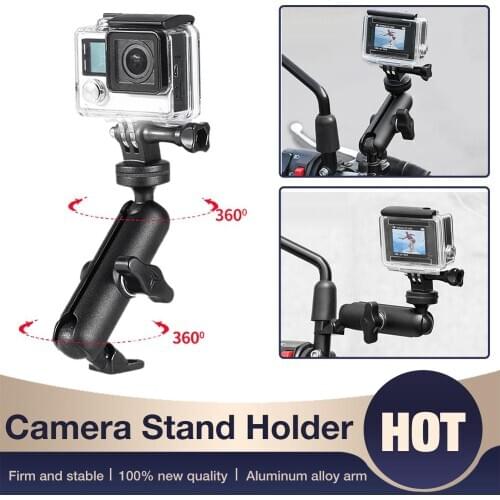 Motorcycle Sports Camera Bracket Bicycle Phone Navigation Holder Support Handlebar Rearview Mirror Mount Clip Bracket For IPhone