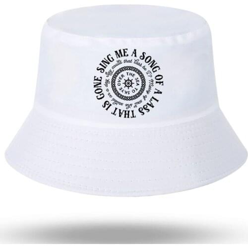 Sing Me a Song Skye Boat Outlander Book Series Print Men Women Bucket Hat Outdoor Sunscreen Beach Hat Sun Hiking Fishing Cap