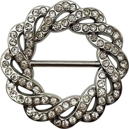 Fashion Small Fresh 1pcs Small Daisy Anti-glare Waist Buckle Silver Zinc Alloy Clothes Scarf Knotted Buttons