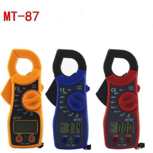 VU Meter Multimeter MT 87 Holdpeak 200G Current Red Blue Yellow Amperimetro Clamp