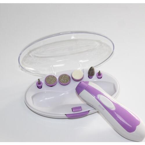 6 heads Professional Women Girl Kid Child Baby Electric Nail Care Manicure Pedicure Beauty Health Gift Set Kit Tool Device