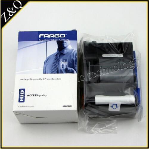 Original Fargo45102 Standard Black Monochrome Ribbon for use with the fargo DTC 1000 card printer with kit