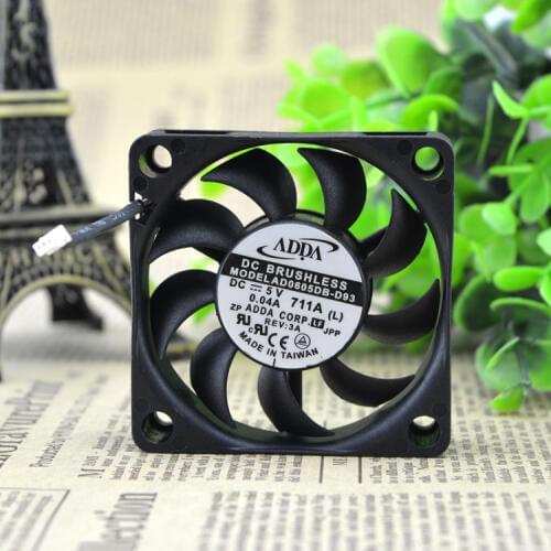 Original ADDA 6CM 6015 5V 0.04A AD0605DB-D93 cooling fan