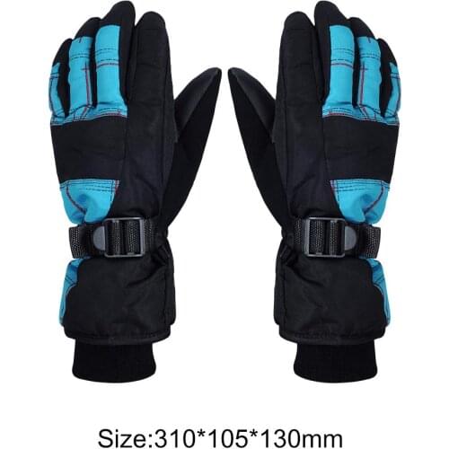 Skiing Men Gloves Hot Selling Breathable Adjusting Tightness Hiking Anti-slip Driving Fleece Waterproof Winter Riding Warm Glove