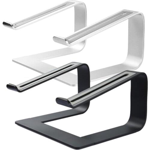 Aluminum Alloy Notebook Holder Stand 10-17'' Notebook Laptop Stand Silver,Black