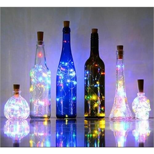 2m20lights Led Copper Strings Lights Bar Hotel Festival Party Atmosphere Decoration Night Lights Lamp Bottle Inside Lighting