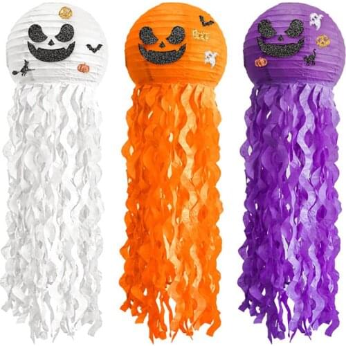 Halloween Mermaid Party Decorations Hanging Honeycomb Jellyfish Pastel Mermaid Birthday Supplies Paper Ornament