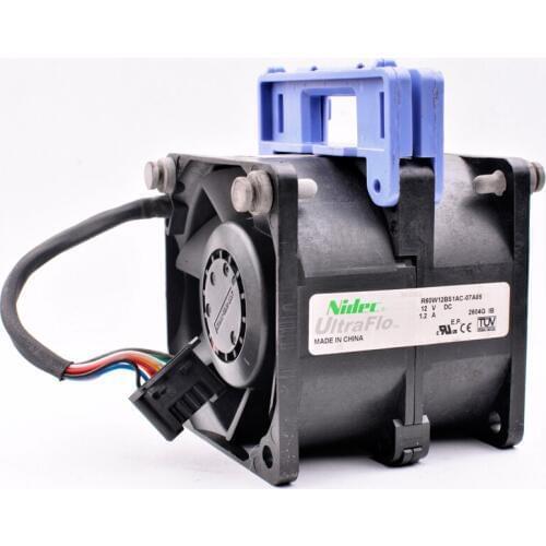 Original R60W12BS1AC-07A05 6cm 60x60x55mm 12V 1.2A Large air volume double ball server cooling fan server cooling fan