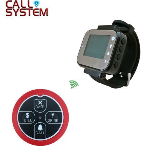Ycall 3 watch wrist 15 Call Button Pager Restaurant Wireless Calling System